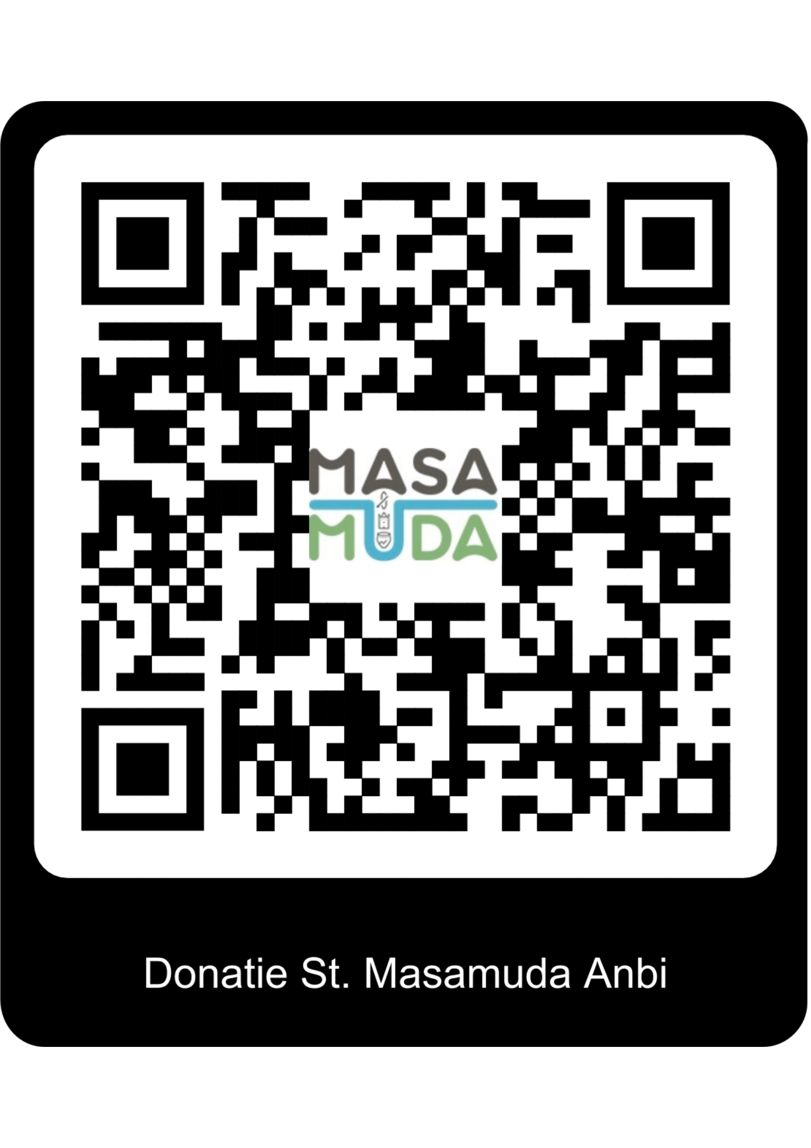 QR-code om te doneren aan Stichting Masamuda (ANBI)